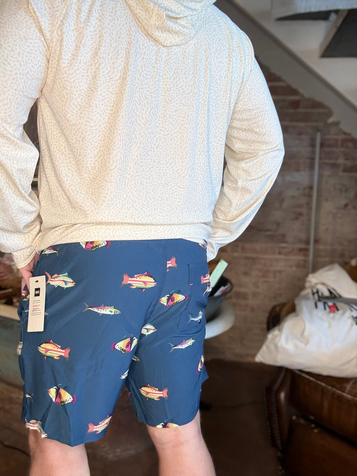 Swim Trunk 7" - Gulf Fish