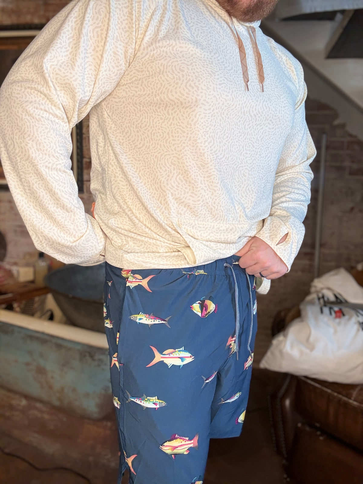 Swim Trunk 7" - Gulf Fish