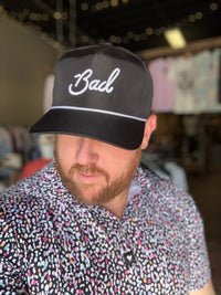 "Bad" Rope Golf Hat - Black