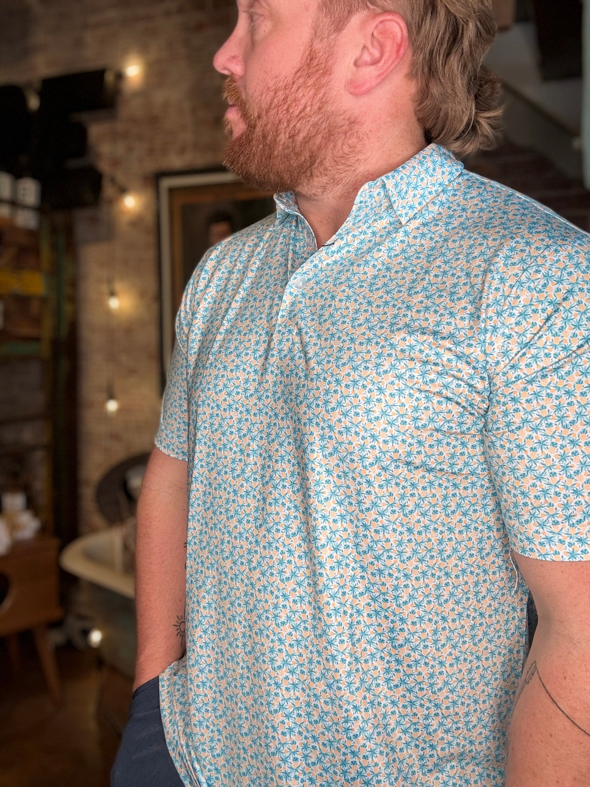 Pina Paradise Polo- Green