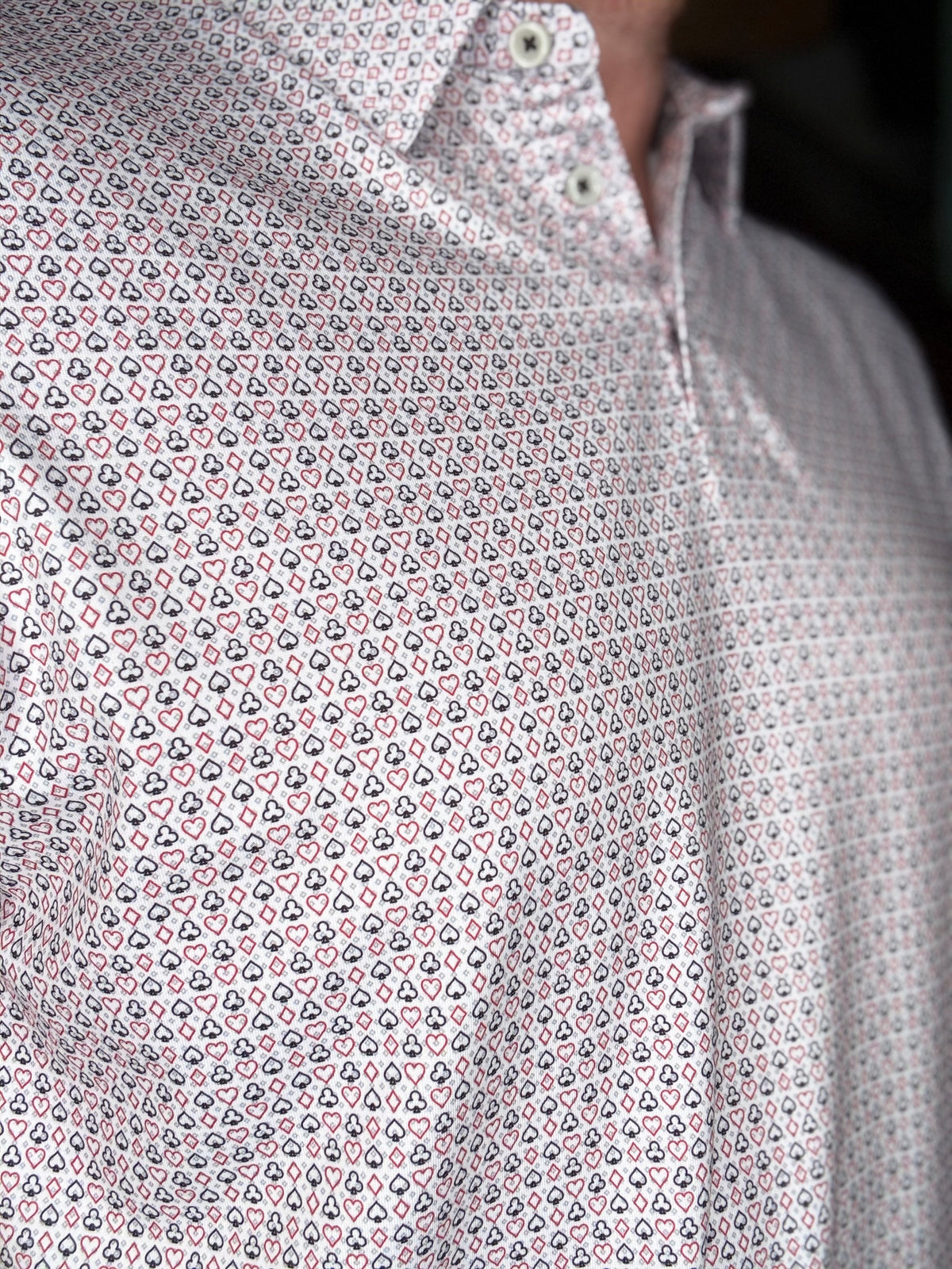 XC+ Ace Perf. Polo - Light Gray Card Suit