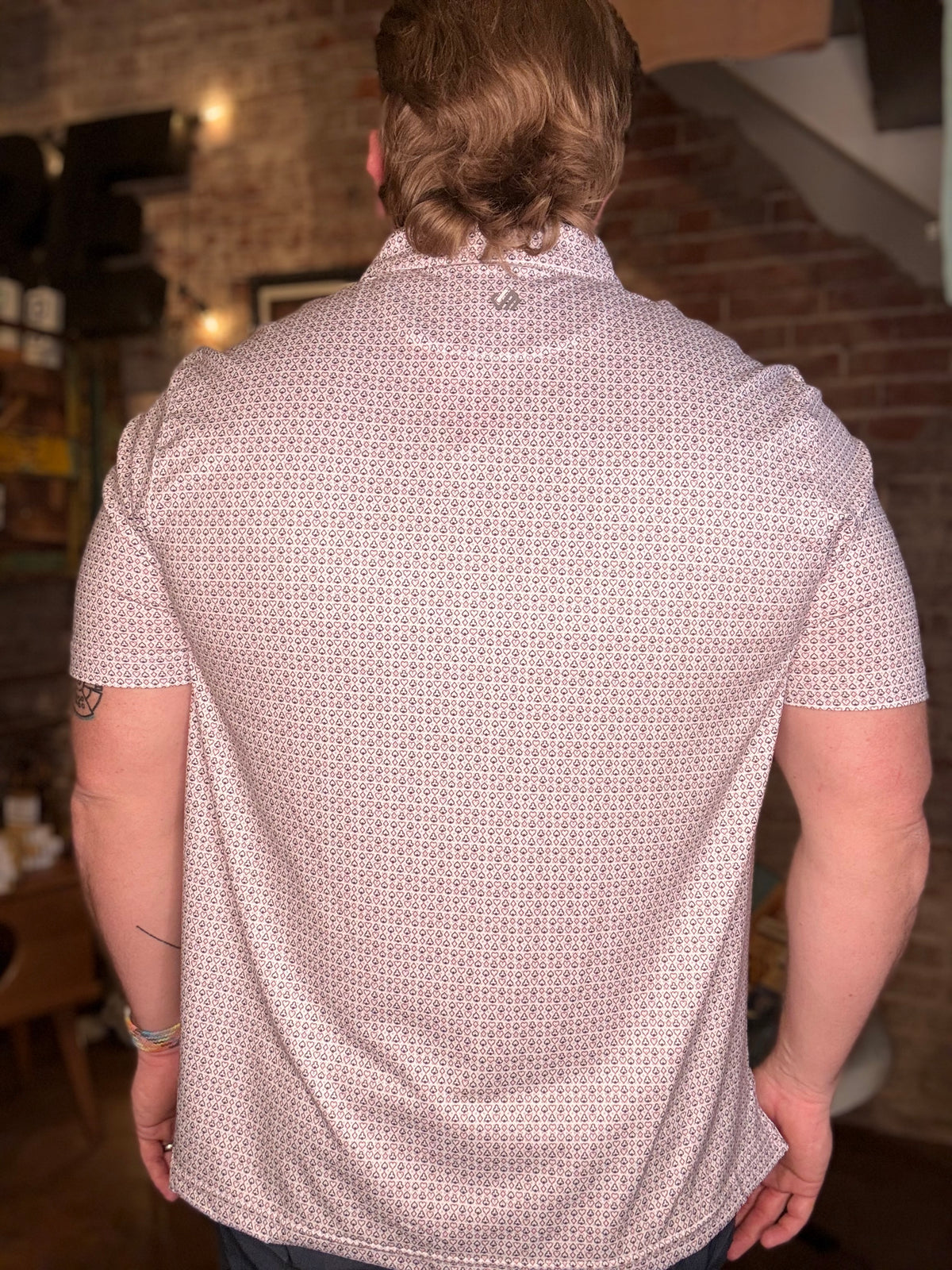 XC+ Ace Perf. Polo - Light Gray Card Suit