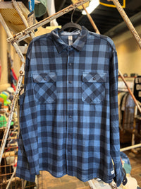 Stretch Flannel - Blue