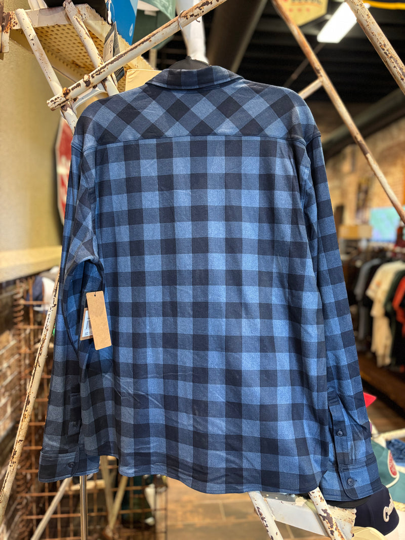 Stretch Flannel - Blue