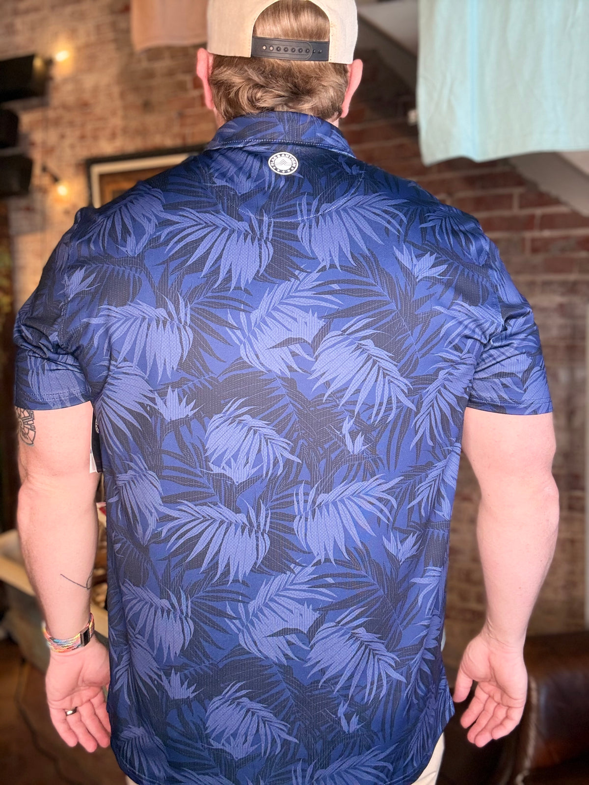 MVP Polo - Navy Leaf Combo
