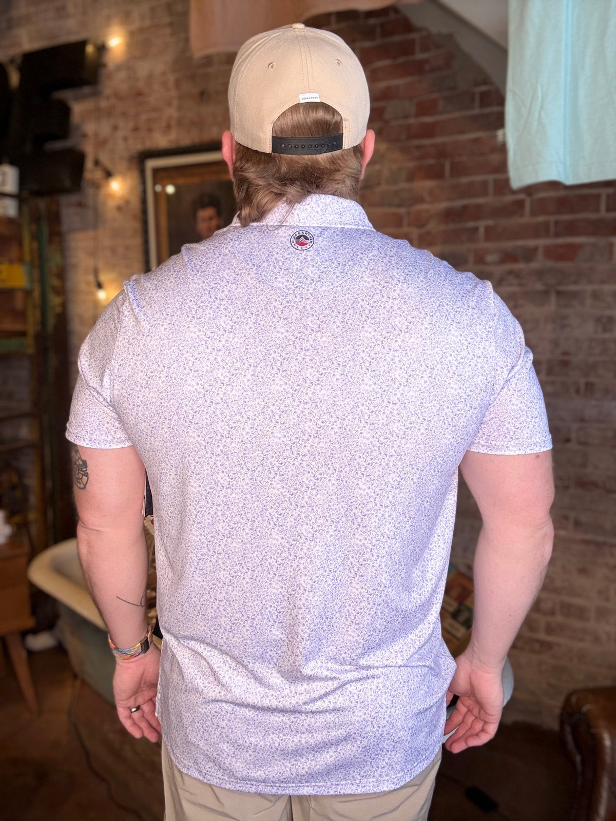 MVP Polo - White/Lavender Wave