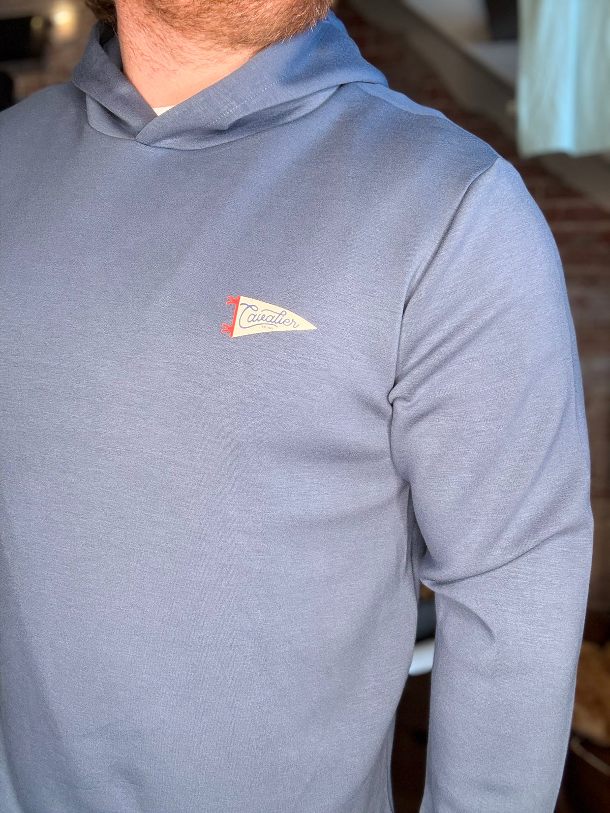 Tracks Hoodie - Slate Blue