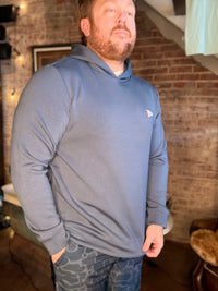 Tracks Hoodie - Slate Blue