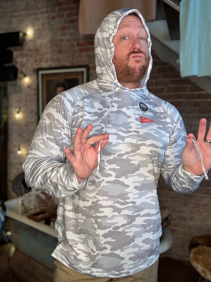 Carter L/S Hoodie - White Camo