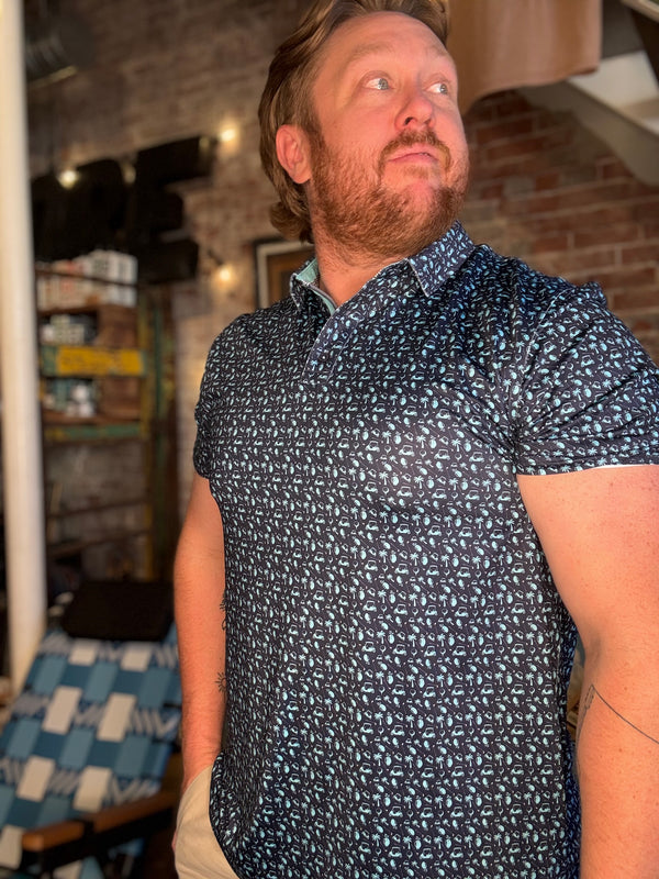 MVP Polo - Navy Golf Scene