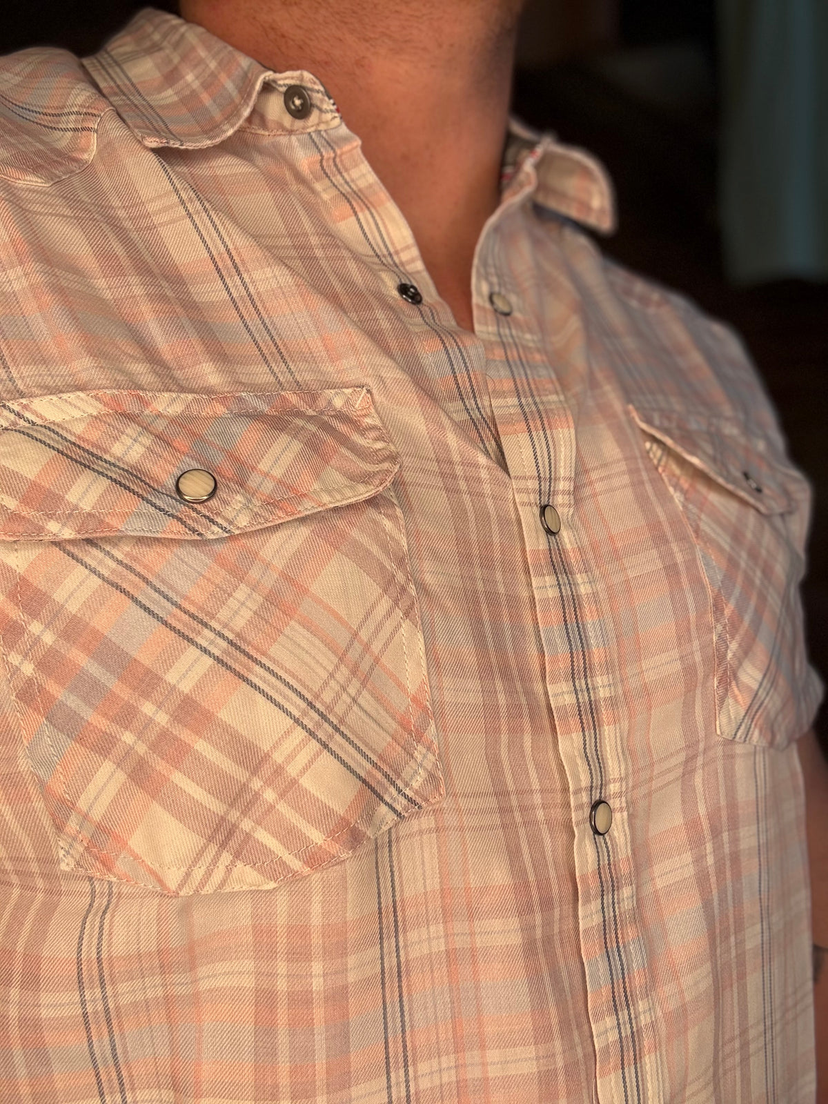 Cedro SS Burnout Shirt - Pink/Grey