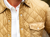 Quilted Shacket - Fools Gold