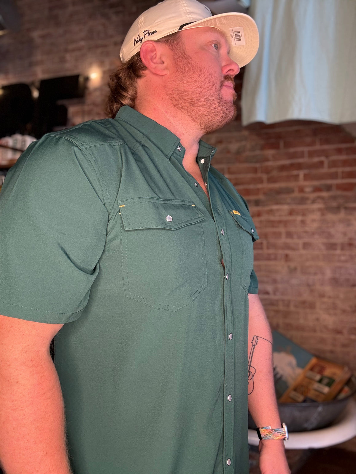 San Jac SS Perf. Shirt - Green