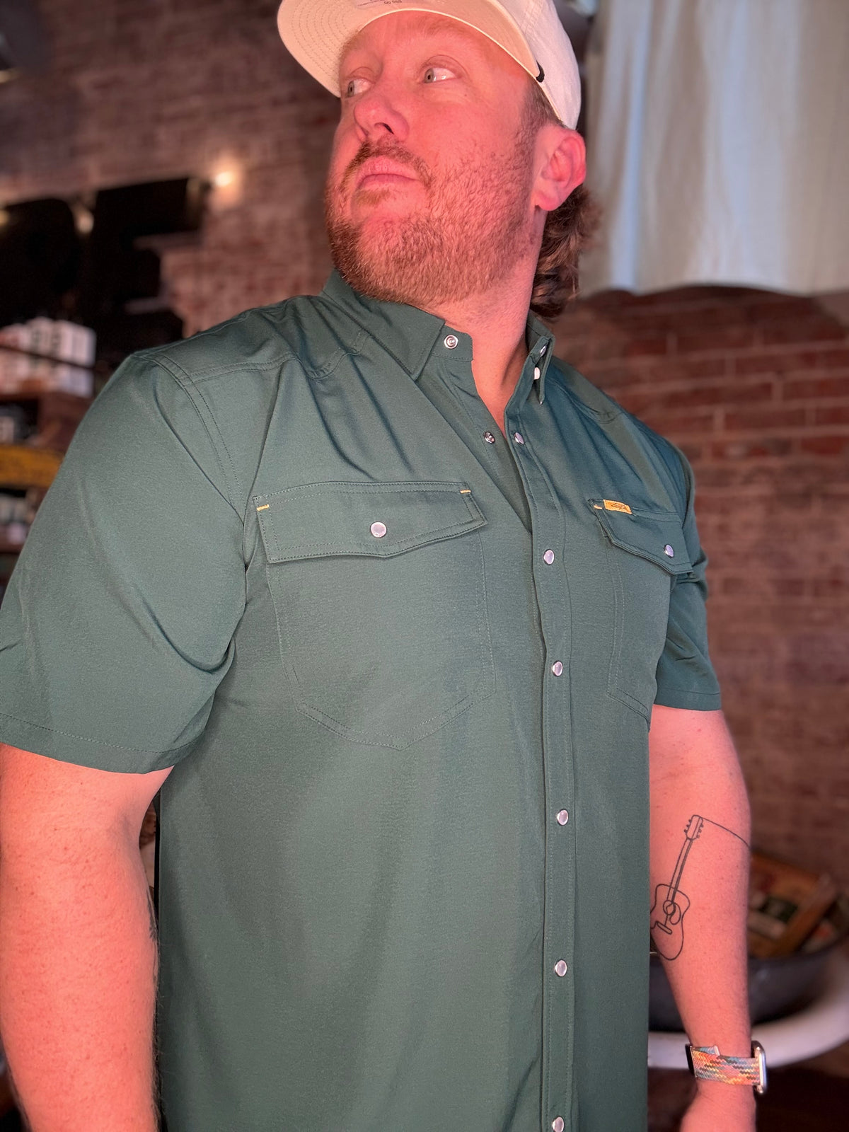 San Jac SS Perf. Shirt - Green