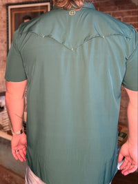 San Jac SS Perf. Shirt - Green