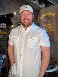 Texas Tech Perf. Western Shirt - White