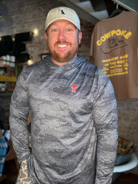 Texas Tech Perf. Camo Hoodie - Charcoal