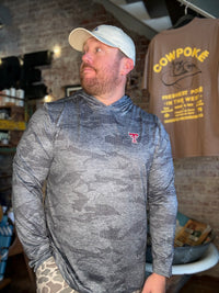 Texas Tech Perf. Camo Hoodie - Charcoal