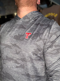 Texas Tech Perf. Camo Hoodie - Charcoal