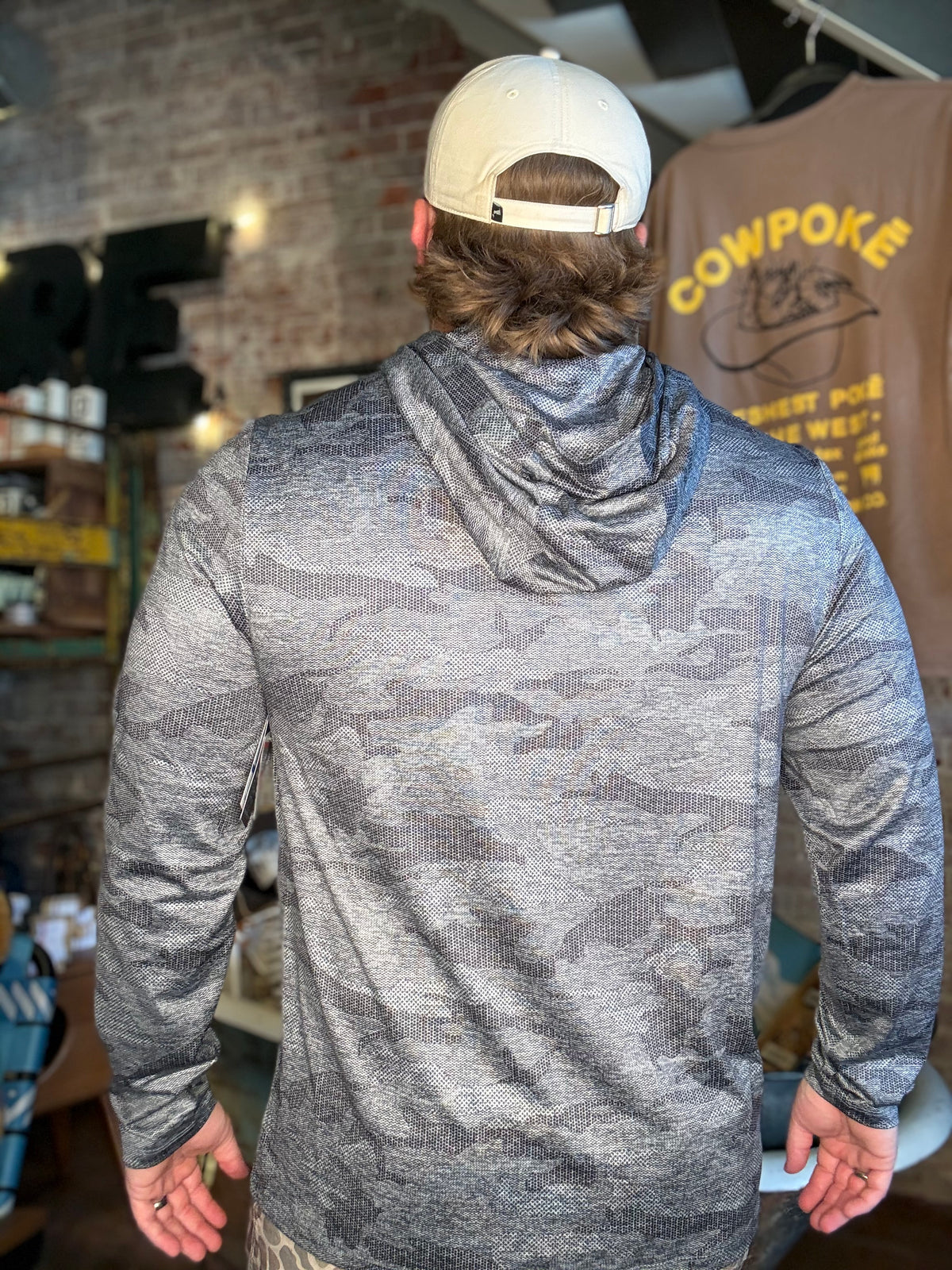 Texas Tech Perf. Camo Hoodie - Charcoal