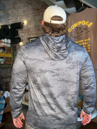 Texas Tech Perf. Camo Hoodie - Charcoal