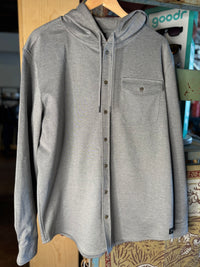 Parson Hoodie Button Up - Grey - Cavalier