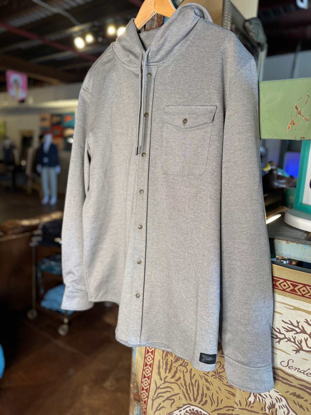 Parson Hoodie Button Up - Grey - Cavalier