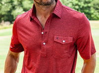 Perf. Sport Heather Players Shirt - Vino