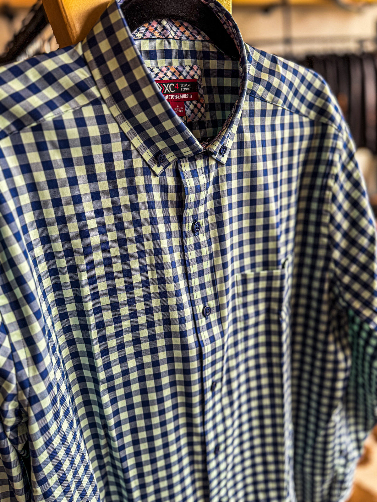 XC4 Two Tone Gingham Shirt-Mint