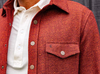Herringbone Shacket - Ember