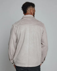 Evolution Suede Shacket-Ecru-7 Diamonds