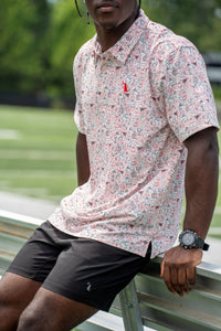Collegiate Game Day Polo - Red/Black