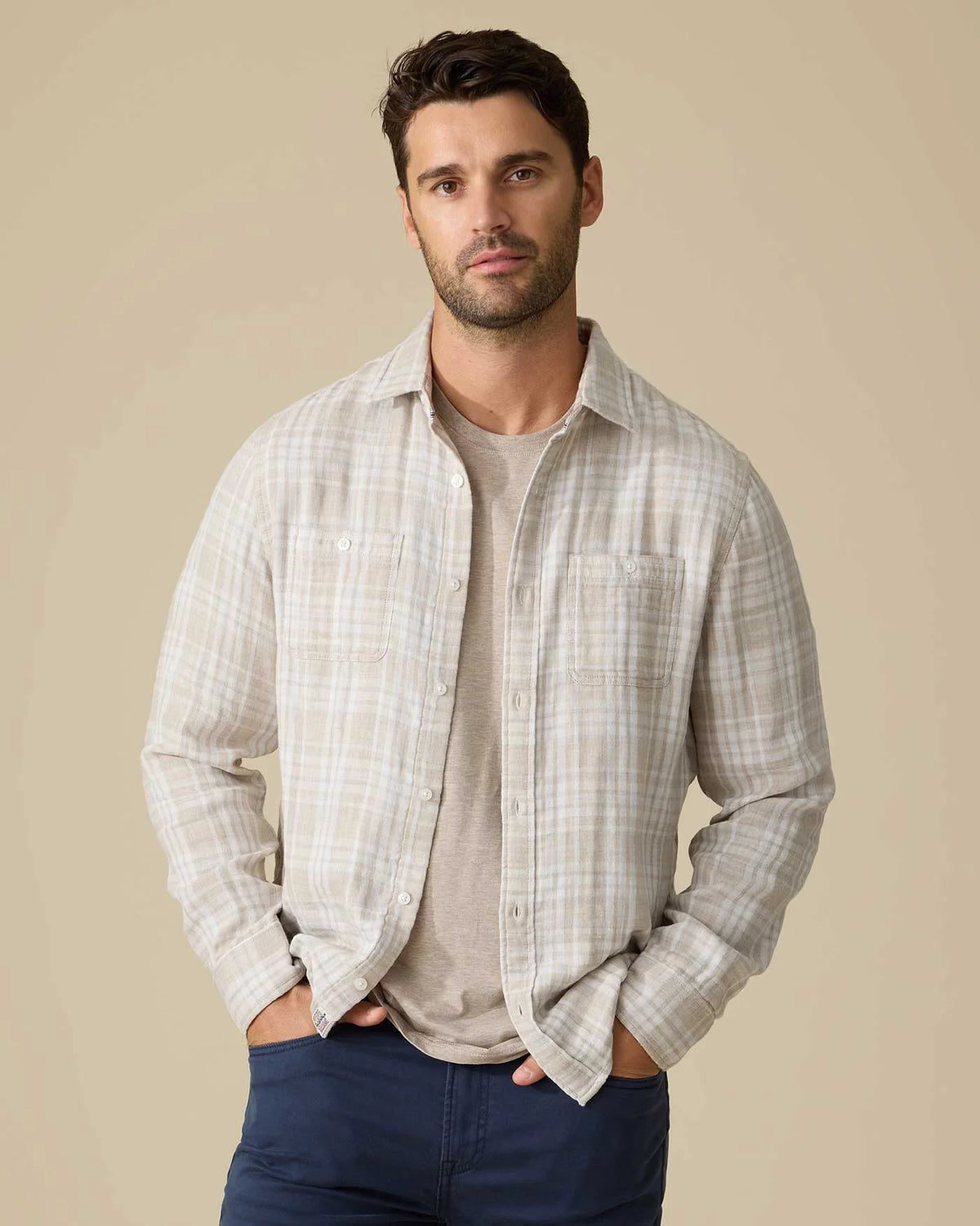 Chicago Shirt - Taupe Combo