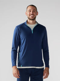 The Lakeside- Navy Quarter-Zip- Chubbies