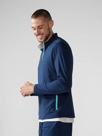 The Lakeside- Navy Quarter-Zip- Chubbies