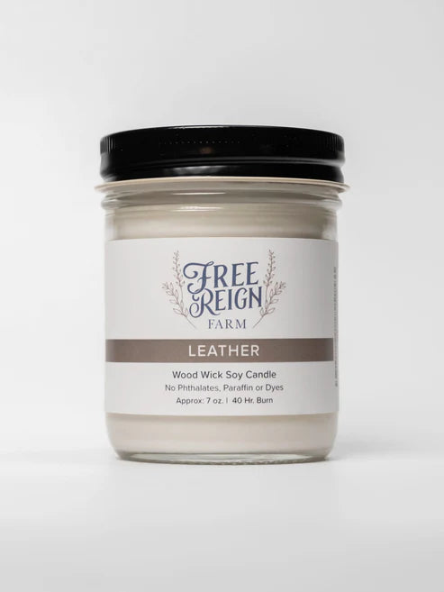 Free Reign Farm Candle - Leather