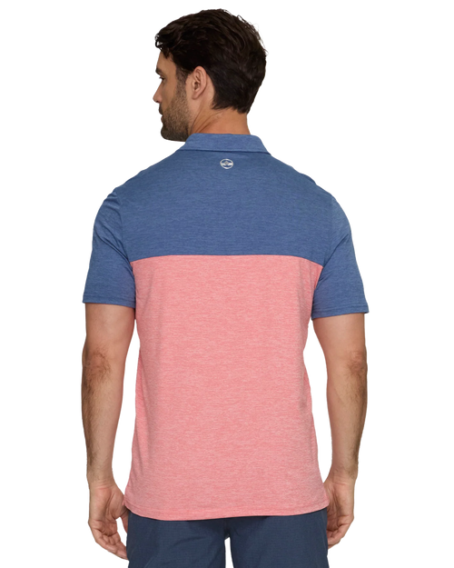 Elite Perf. Polo - Red/Blue Heather