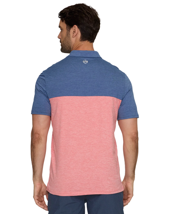 Elite Perf. Polo - Red/Blue Heather