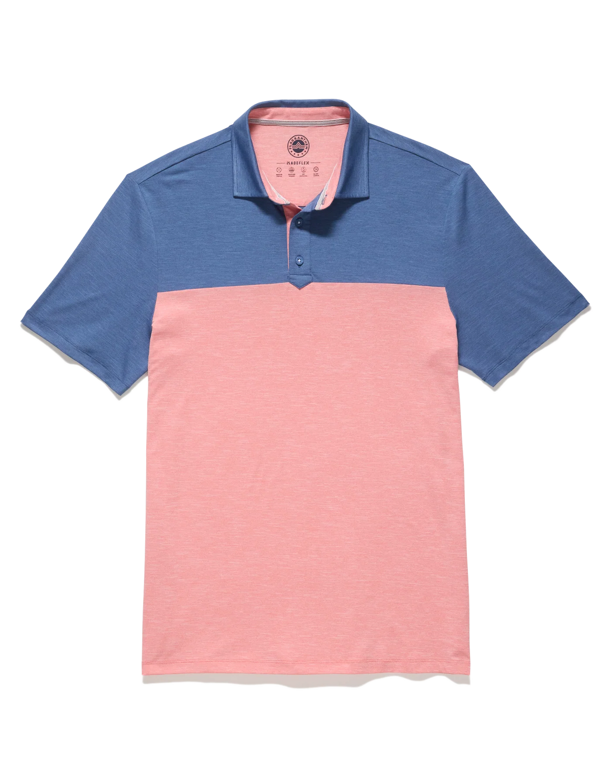 Elite Perf. Polo - Red/Blue Heather