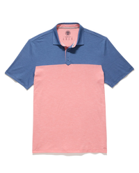 Elite Perf. Polo - Red/Blue Heather