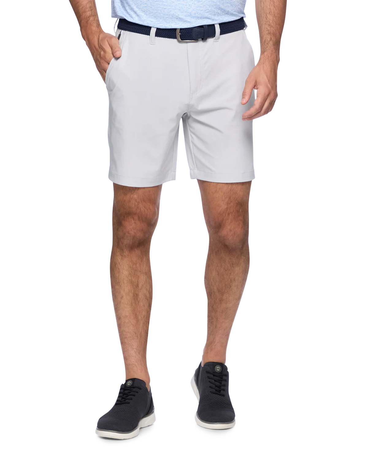 Pivot Perf. Short - 8" Light Grey