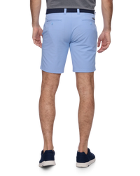 Cotton Blend Perf. Short 8" - Light Blue