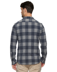 Hero Stretch Flannel - Navy/Grey