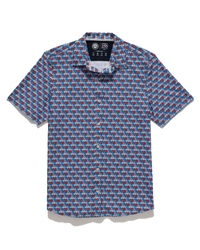 Journey Stretch Shirt - Blue/Red/White Flip Flop