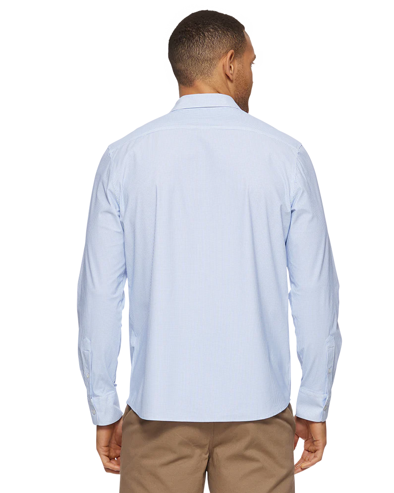 Patton Gingham LS - Light Blue