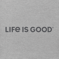 LIG Wordmark- Heather Grey- Life is Good