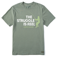 Struggle Is Reel S/S Tee-Green- Life Is Good