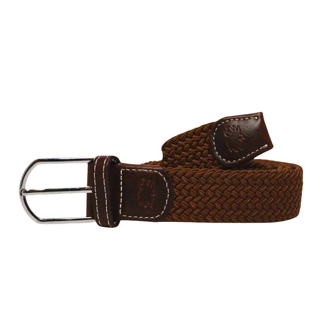 The Mojave Solid Woven Stretch Belt - Roostas