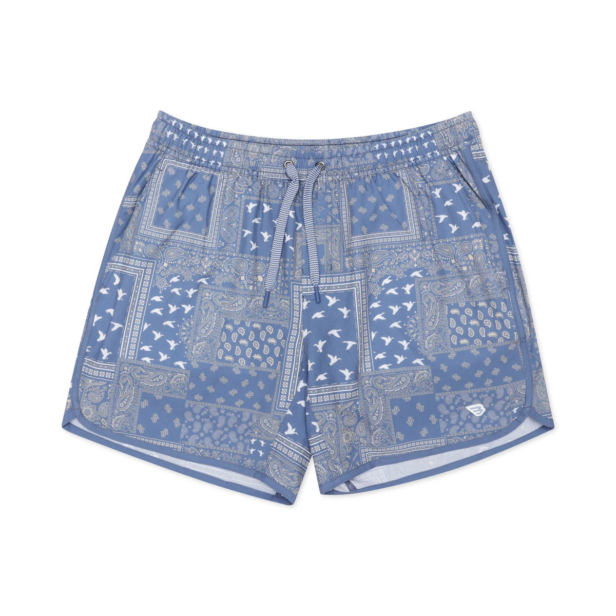 Swim Trunks - Duck Paisley Blue