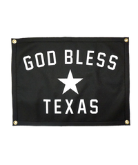 God Bless Texas Camp Flag - Oxford Pennant